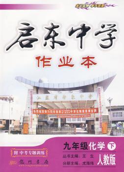 九年级化学下-人教版-启东中学作业本-附中考专题训练