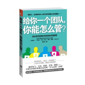 给你一个团队，你能怎么管？（MBA商学院的团队管理课程，手把手教你打造企业中的尖团队！4大原则5大关键10个步骤36个方法让你在团队管理中少走5年弯路，提高10倍效率！）