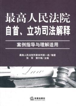 法院自.立功司法解释-案例指导与理解适用