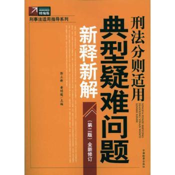 刑法分则适用典型疑难问题新释新解