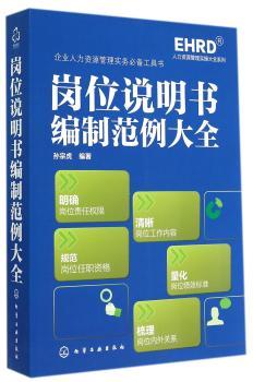 岗位说明书编制范例大全